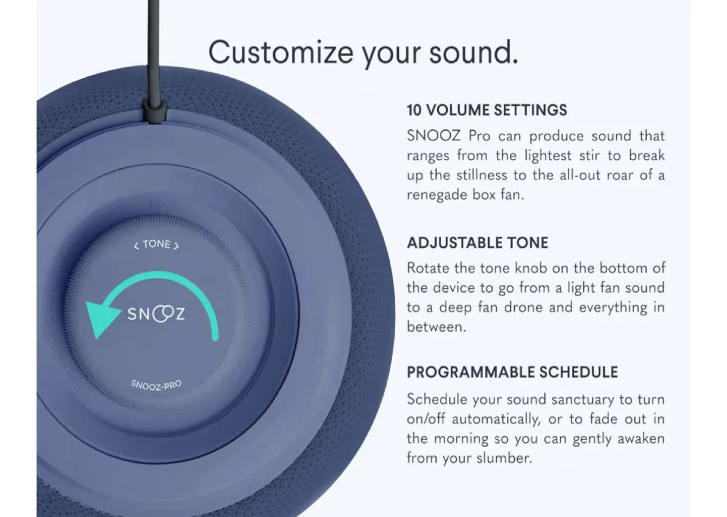 SNOOZ PRO Smart White Noise Machine - Dusk image indicator(4)