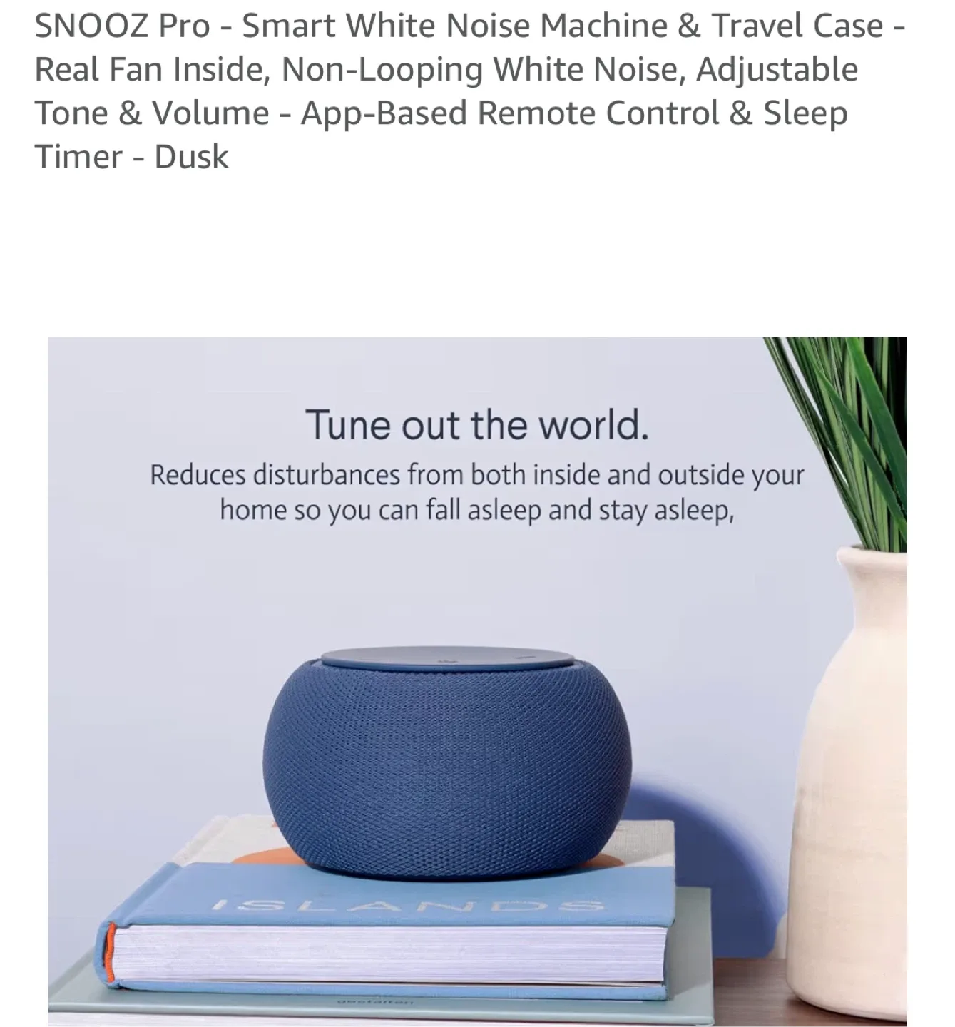 SNOOZ PRO Smart White Noise Machine - Dusk image indicator(2)