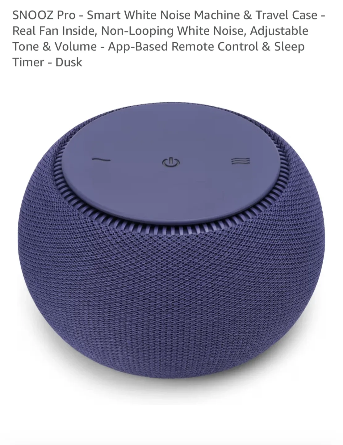 SNOOZ PRO Smart White Noise Machine - Dusk