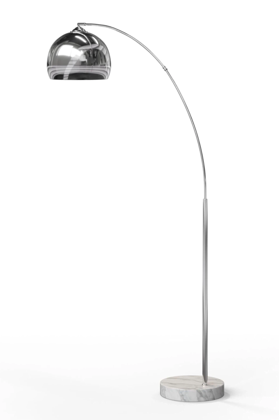 Trendy Chrome Finish Arc Floor Lamp✨
