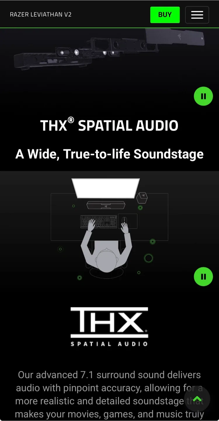 Razer Leviathan V2 Soundbar+Subwoofer image indicator(5)