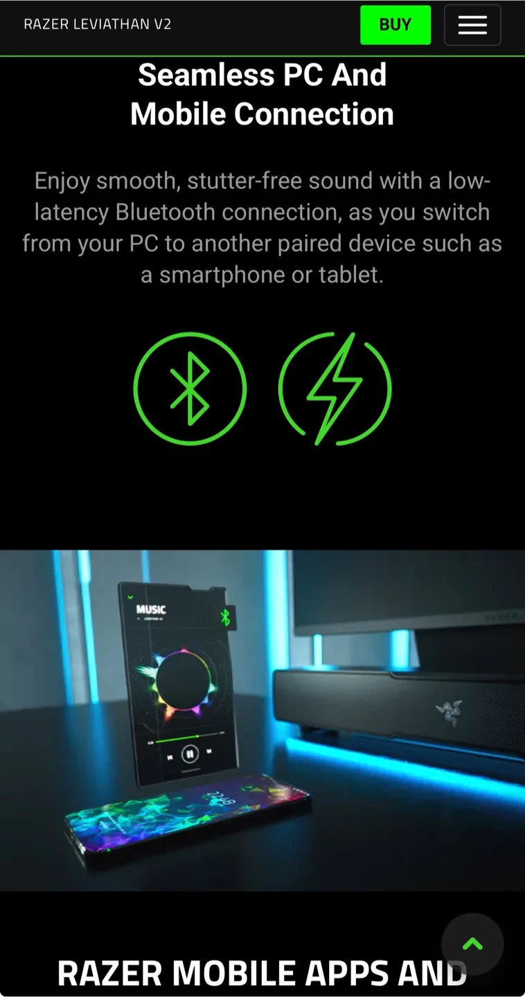 Razer Leviathan V2 Soundbar+Subwoofer image indicator(4)