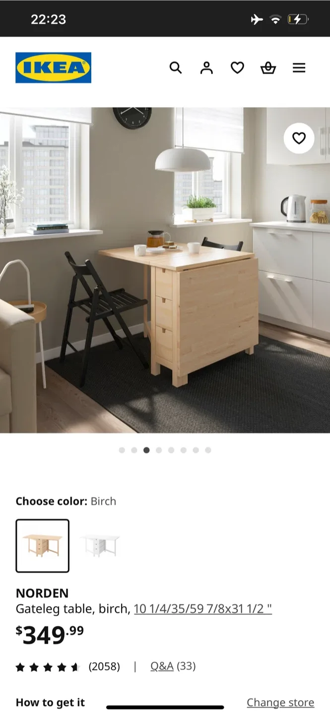 IKEA Norden Extendable Dining Table( Moving Out) image indicator(4)