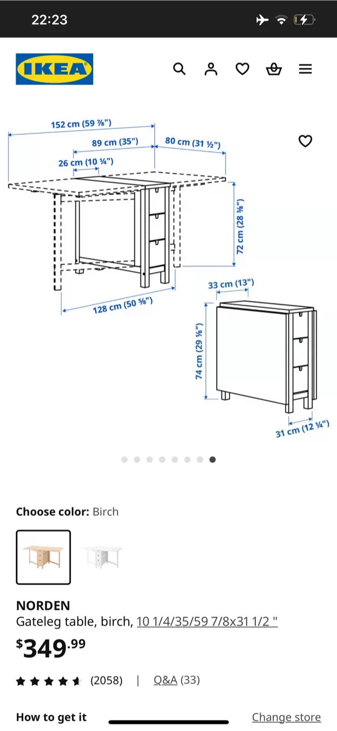 IKEA Norden Extendable Dining Table( Moving Out) image indicator(10)