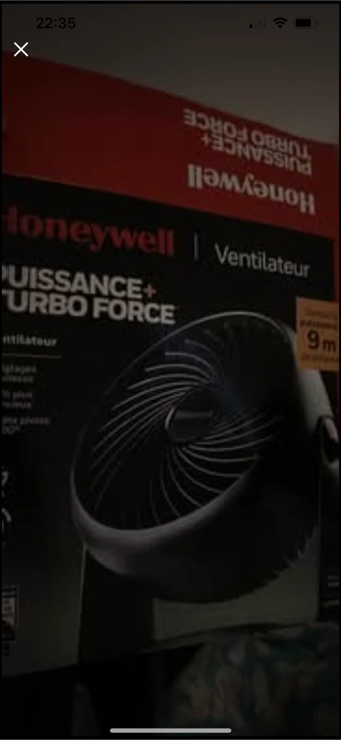Dusted*** Honeywell Turbo Force Fan - photo 2