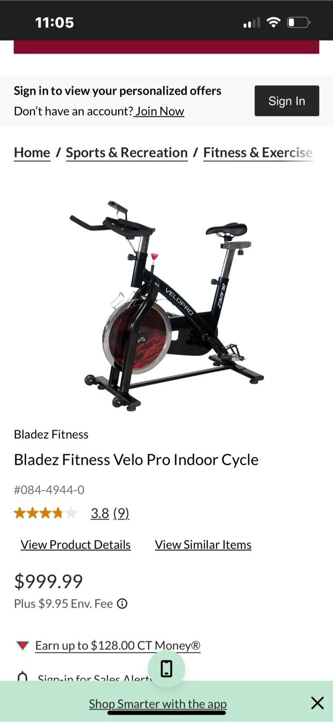 Bladez Fitness Velo Pro Indoor Cycle
