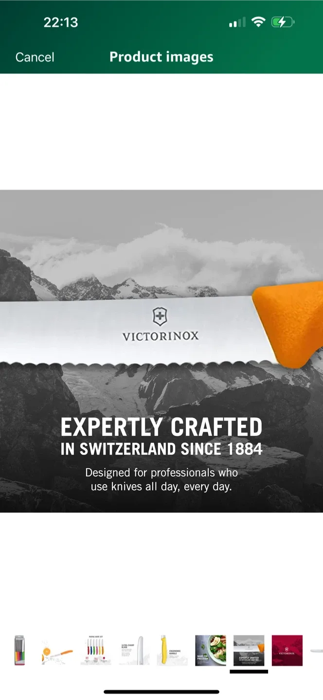 Victorinox Serrated Steak Knife - Orange Handle image indicator(3)