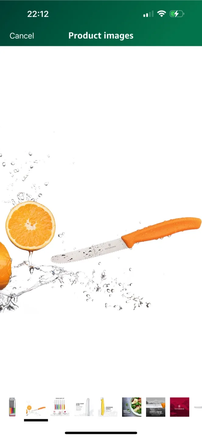 Victorinox Serrated Steak Knife - Orange Handle image indicator(8)