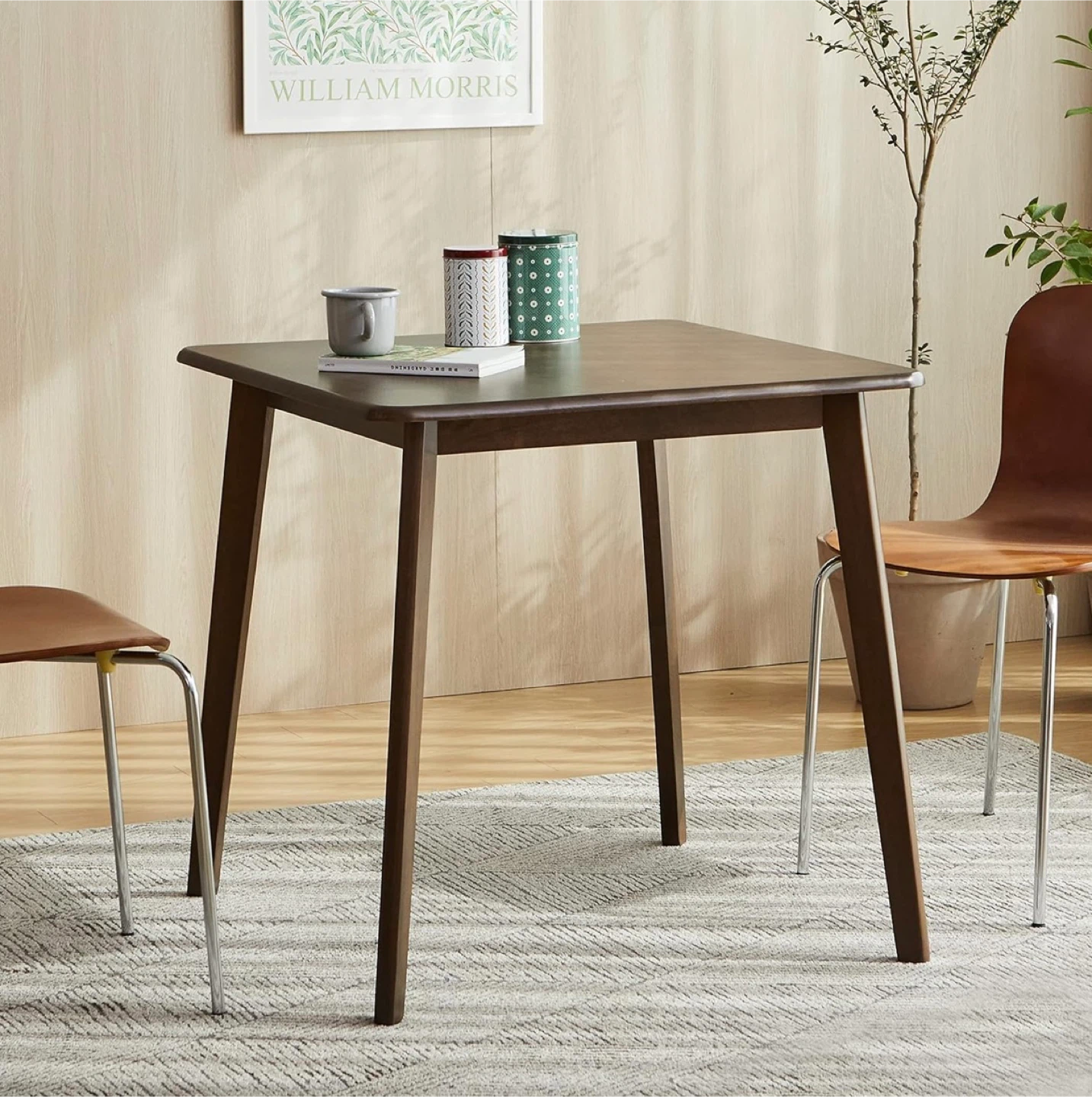 Square Dining Table 27.6" x 27.6" + Chairs - photo 4