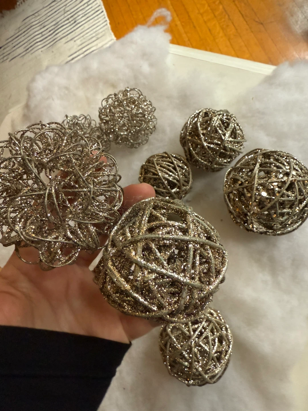 Glitter bundle balls - holiday decor - photo 5