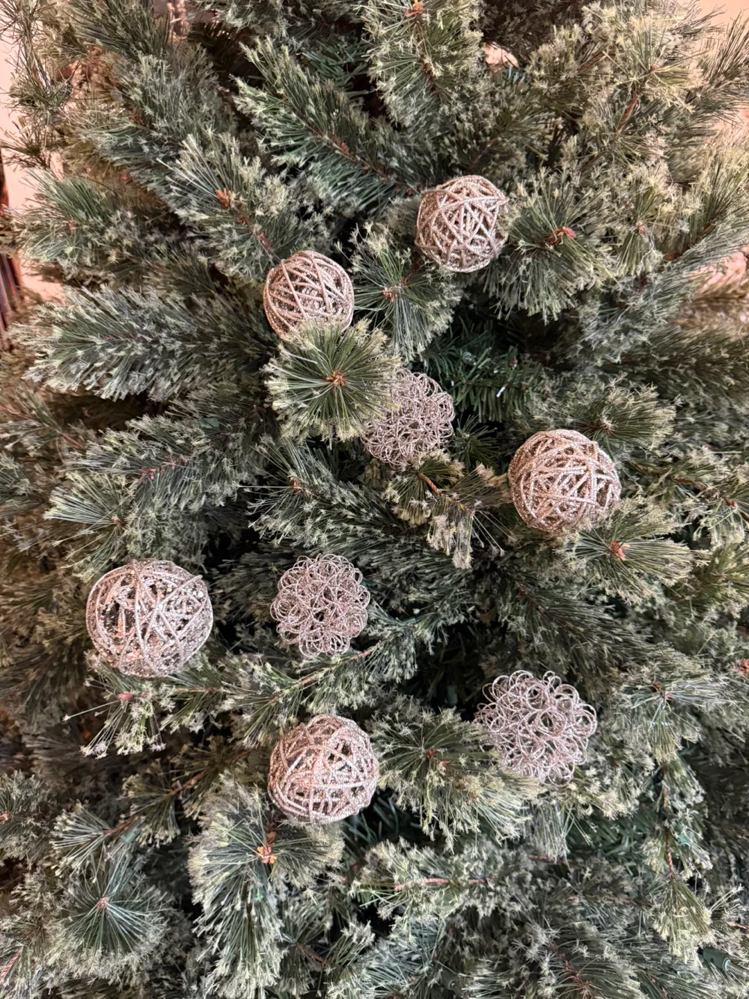 Glitter bundle balls - holiday decor