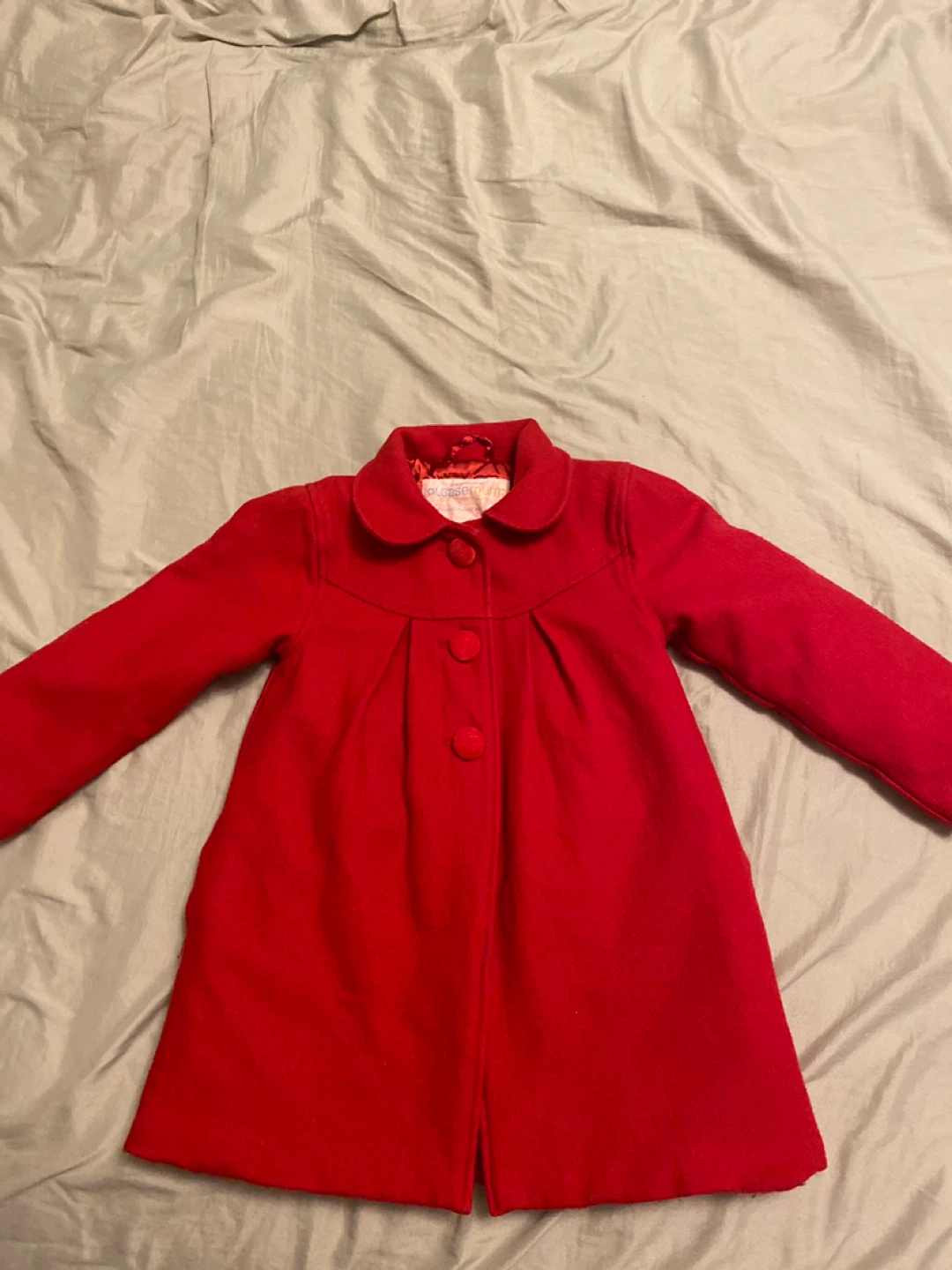 Please Mum Red Coat - Size 4T