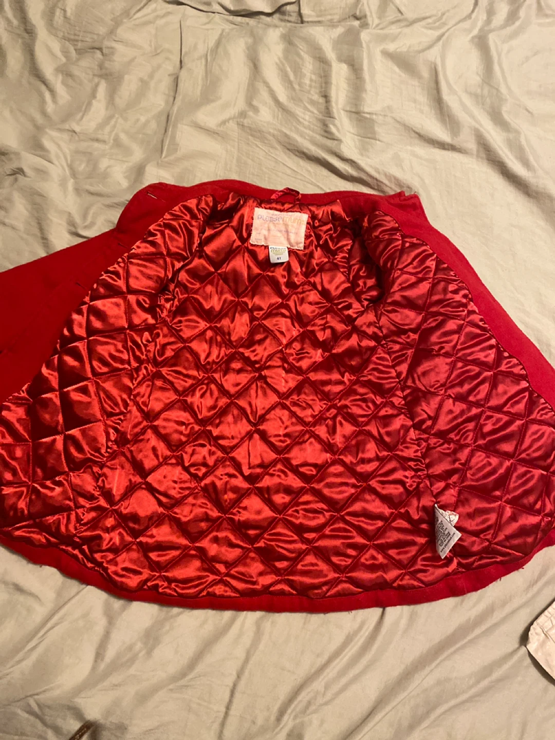 Please Mum Red Coat - Size 4T - photo 3