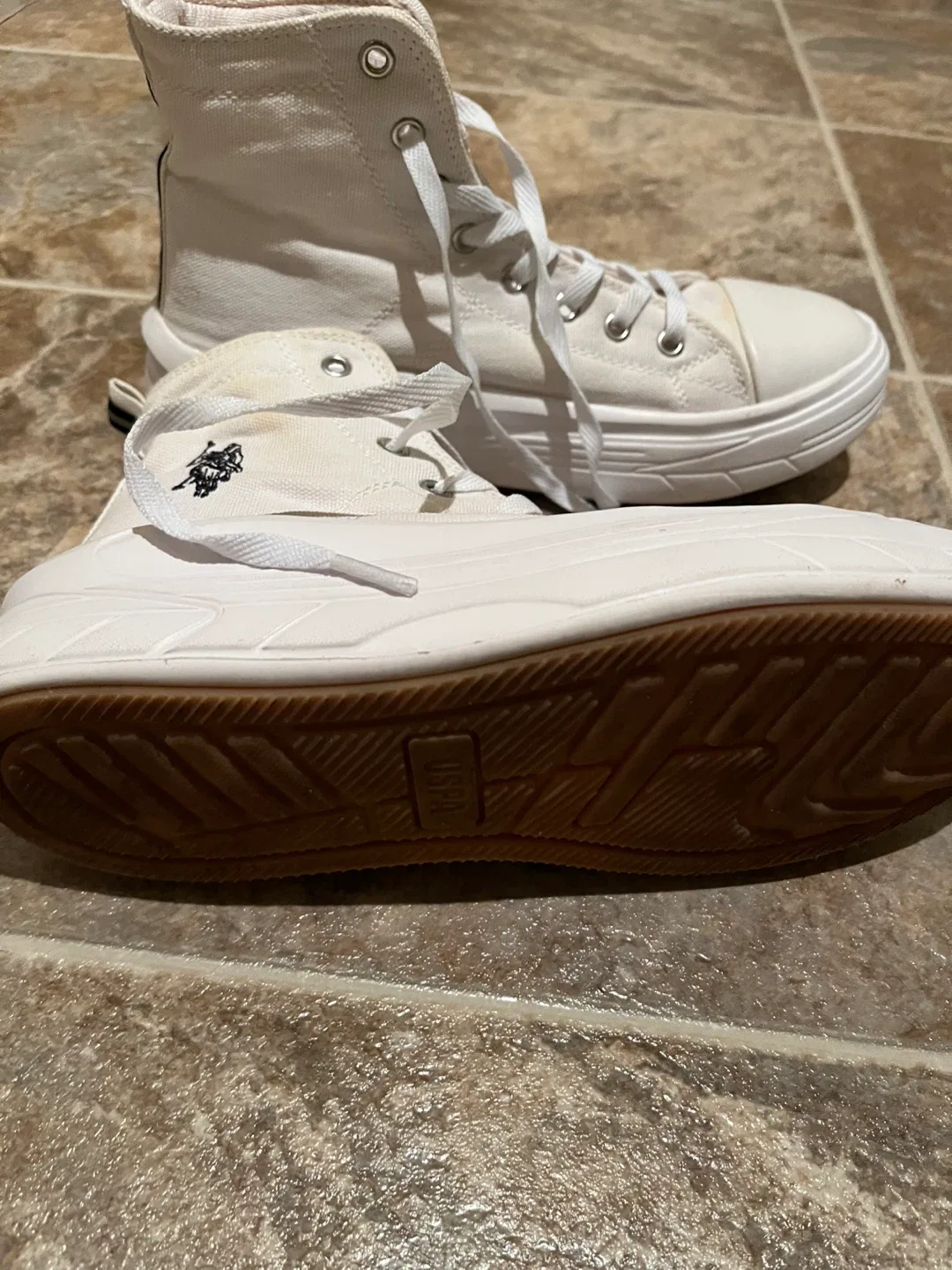 U.S. Polo Assn. White High-Top Sneakers image indicator(4)