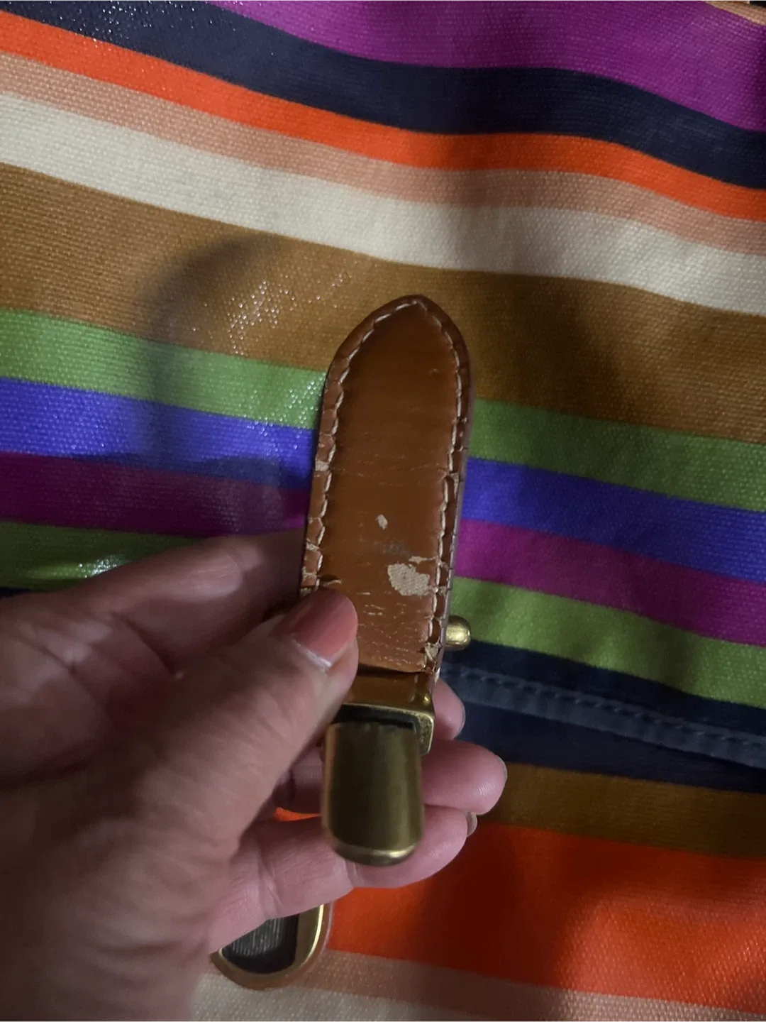 Fossil Striped Crossbody Bag image indicator(4)