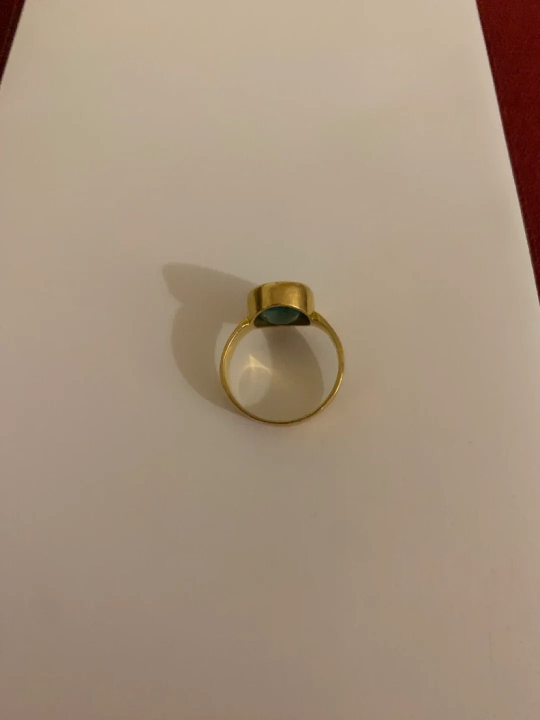 Stunning 22 Karat yellow gold emerald ring - only $1000 image indicator(6)