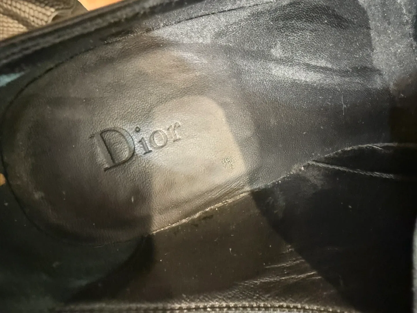 Dior Black Leather Dress Shoes Size 12 image indicator(3)