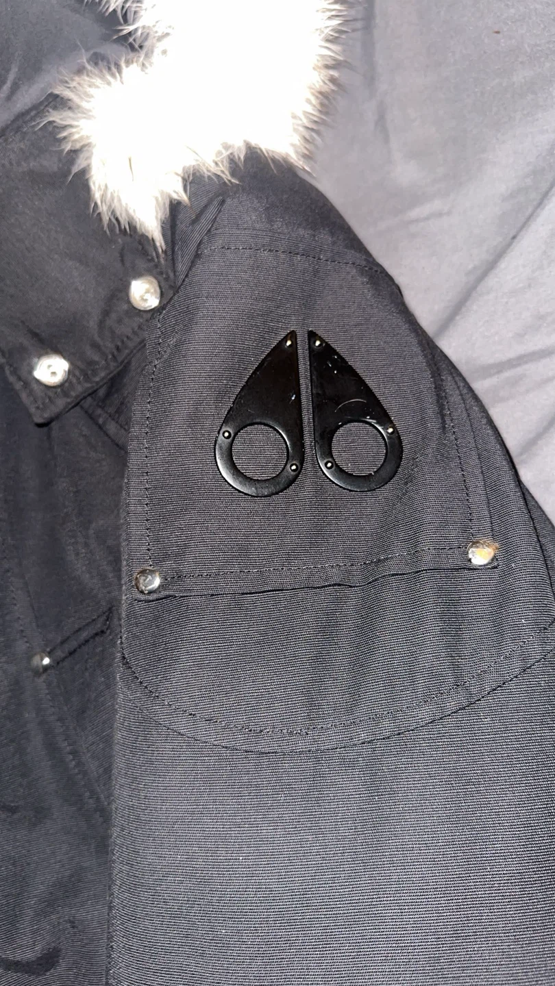 Moose Knuckles Bomber Jacket - Black, Size M - photo 3