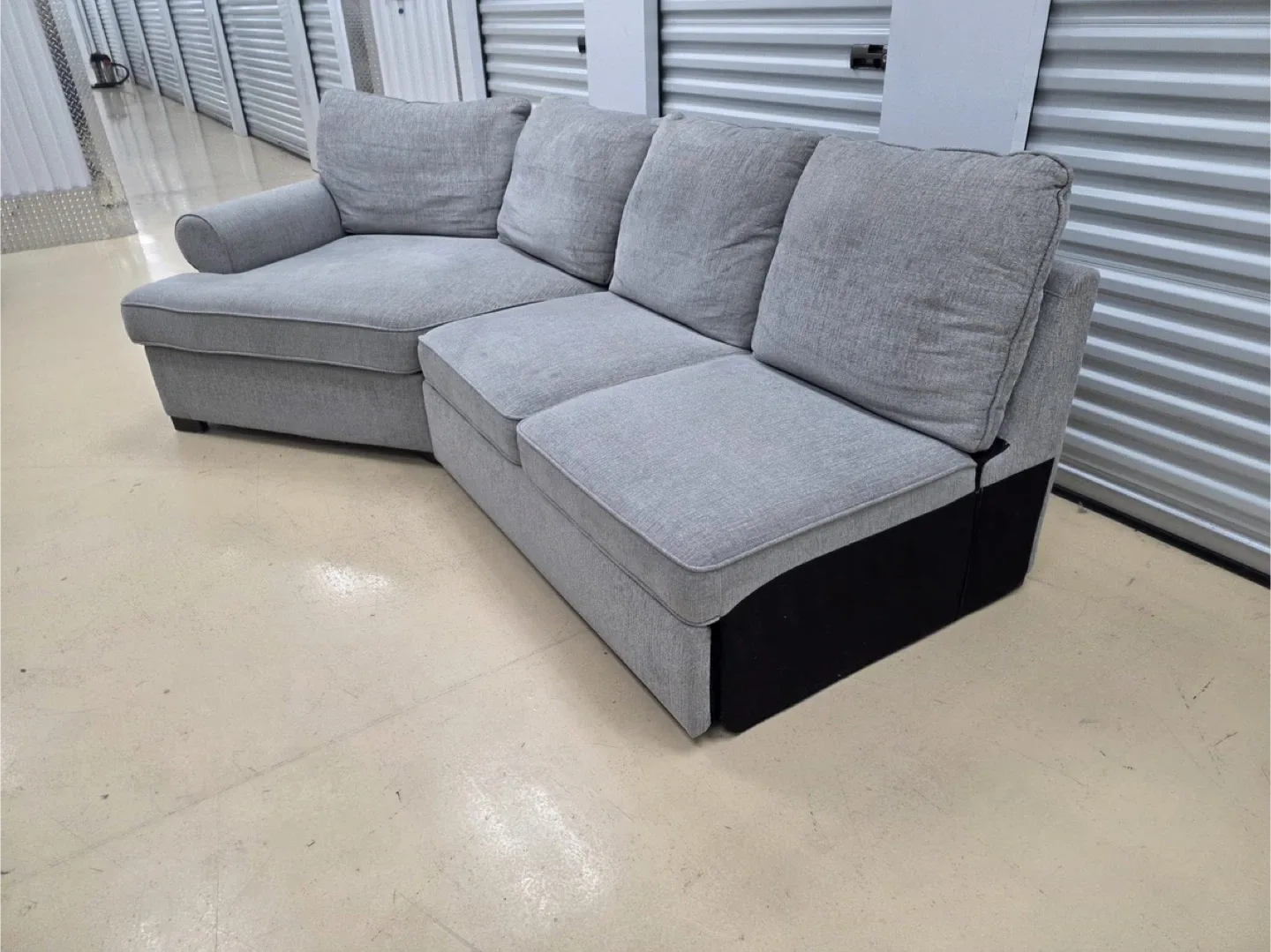 Grey Sectional Sofa bed image indicator(4)