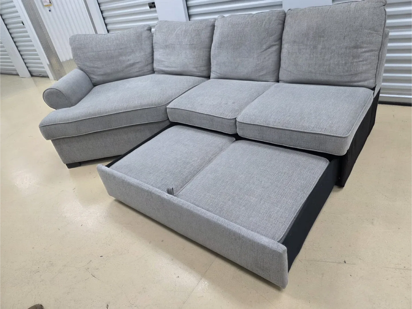 Grey Sectional Sofa bed image indicator(7)