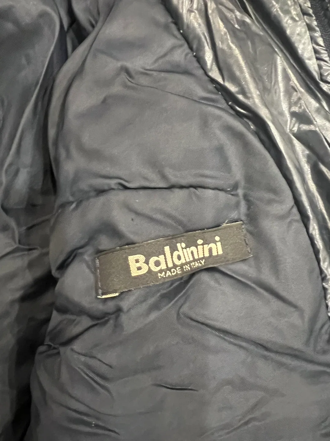 Baldinini Dark Navy Puffer Jacket - Size 40 image indicator(3)