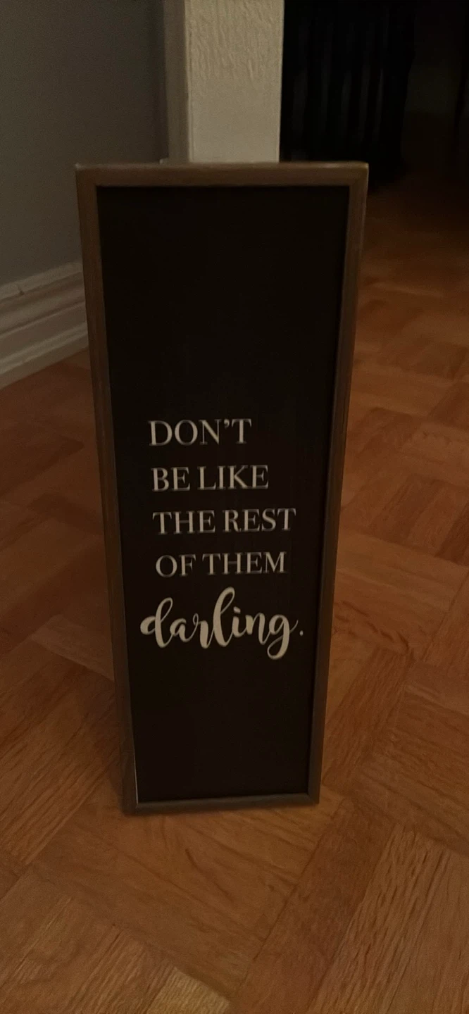 Framed 'Don't Be Like the Rest' Wall Decor