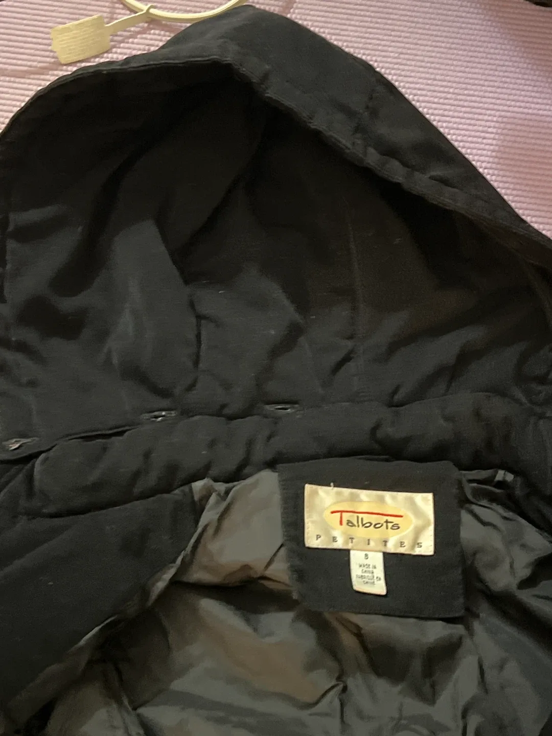 Talbots Petites Black Puffer Coat - Size S image indicator(4)