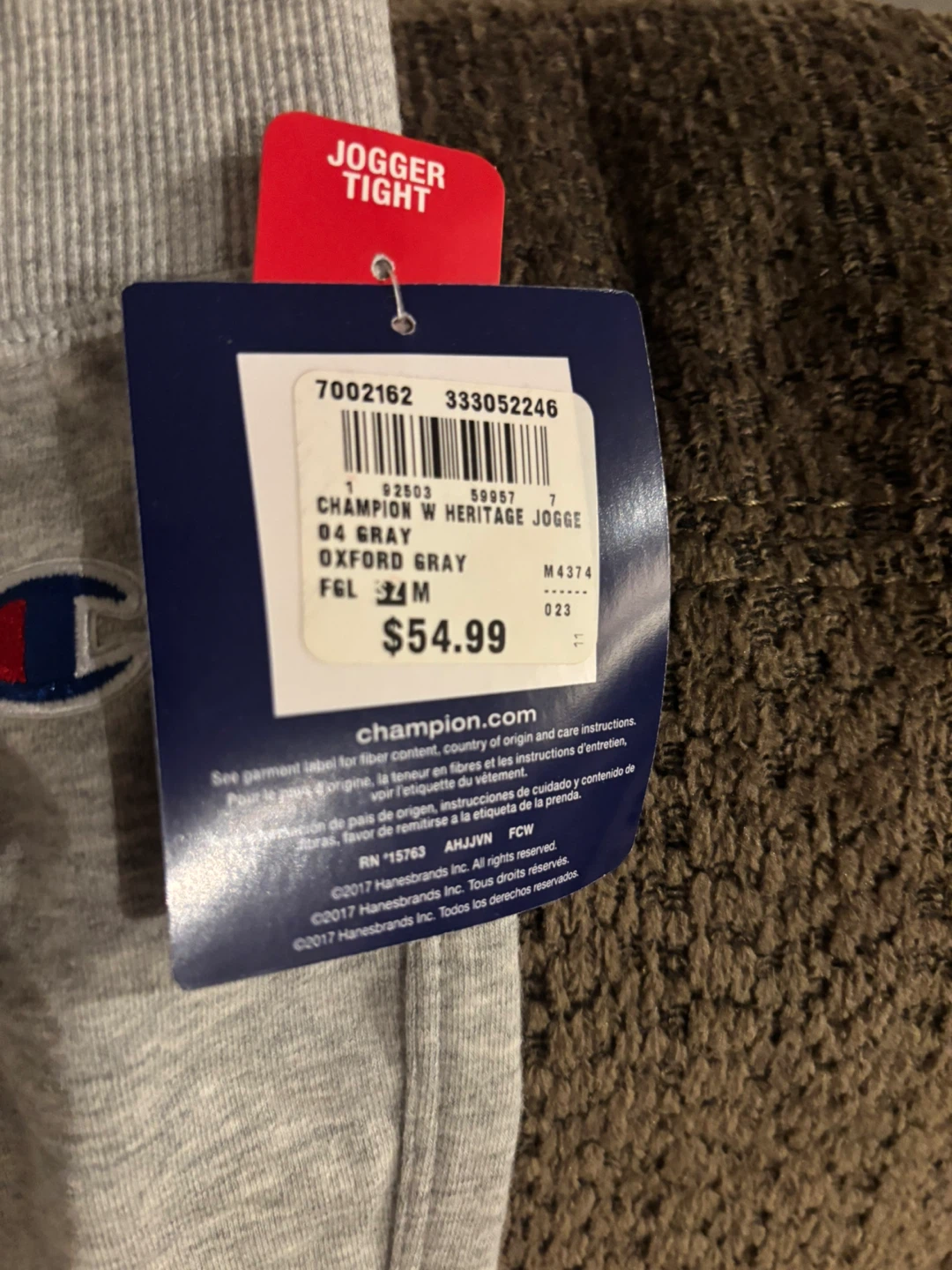 Champion Heritage Jogger Tights - Oxford Grey - M - photo 3