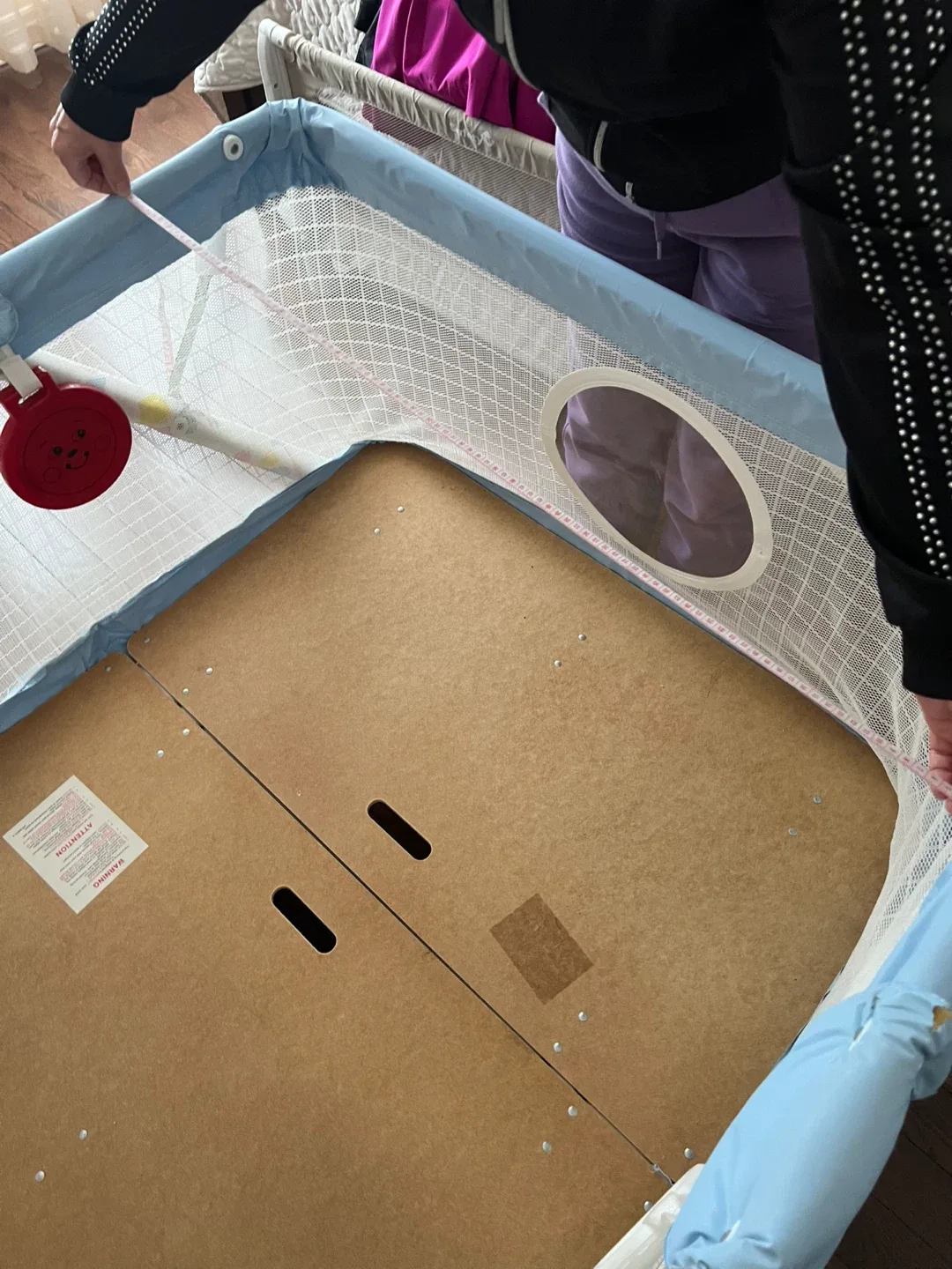 Baby Playpen - Blue and White image indicator(2)