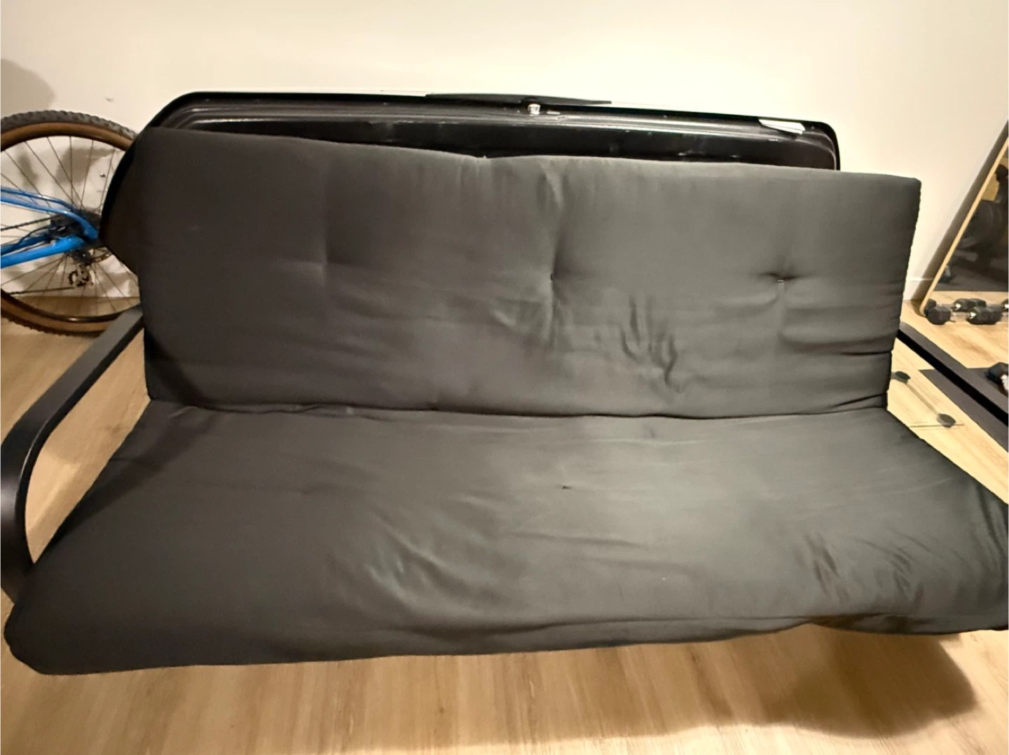 Black Futon Couch - photo 3