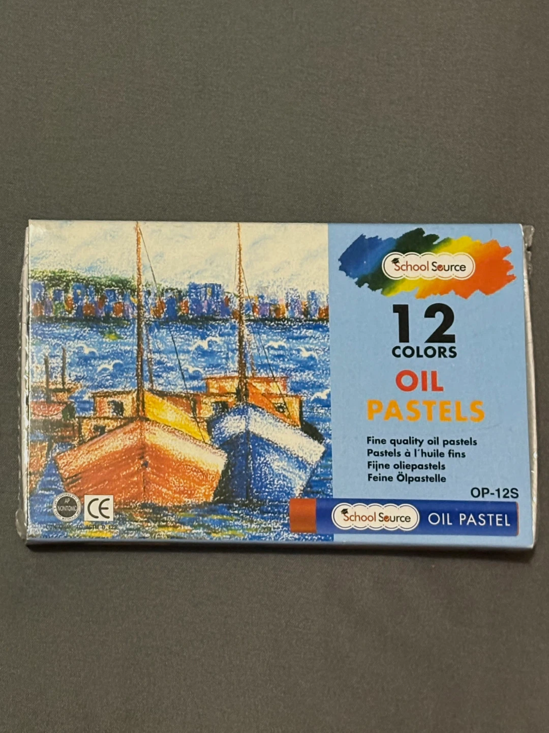 School Source Oil Pastels - 12 Colours