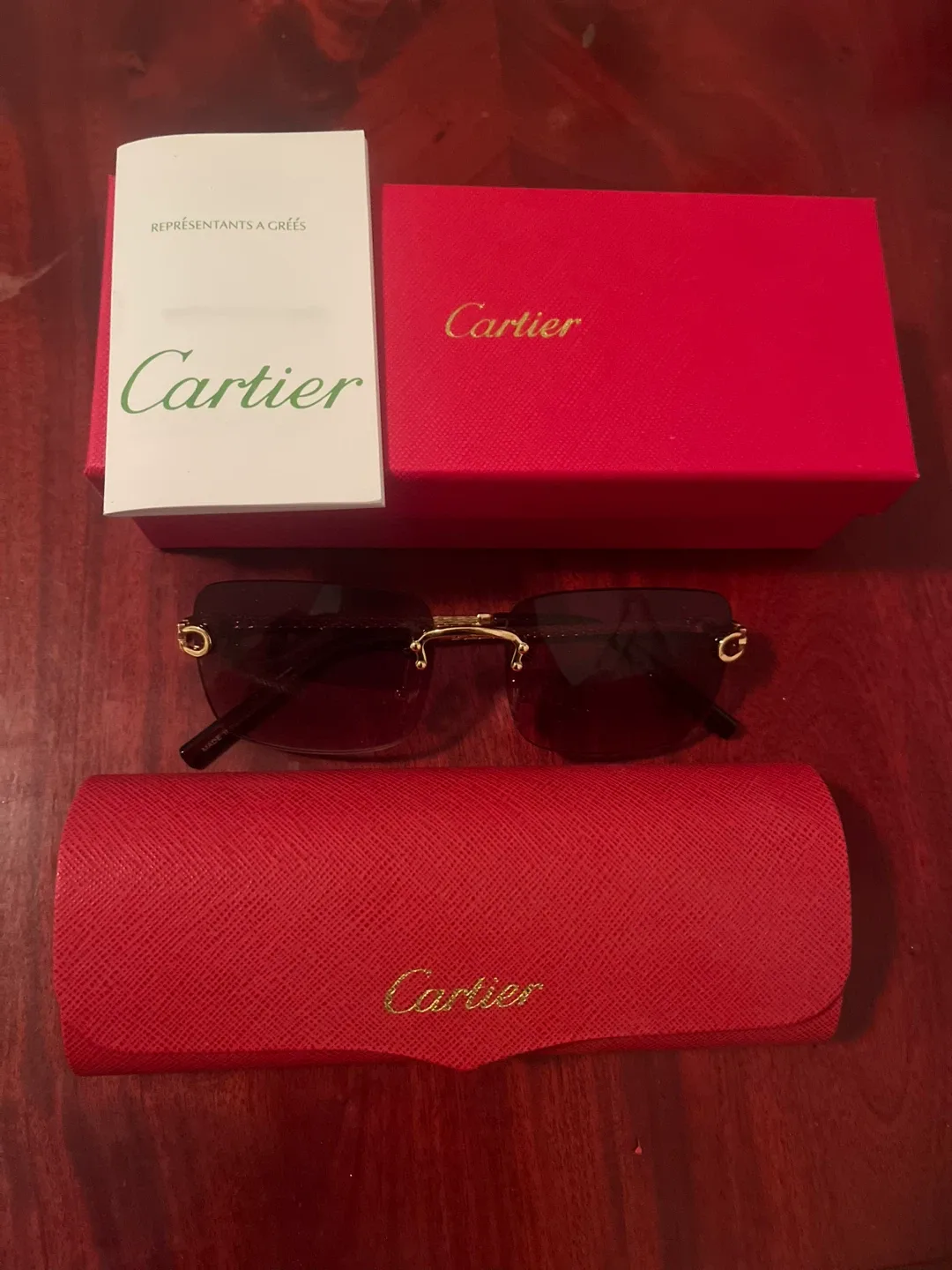 Cartier Sunglasses with Case image indicator(4)