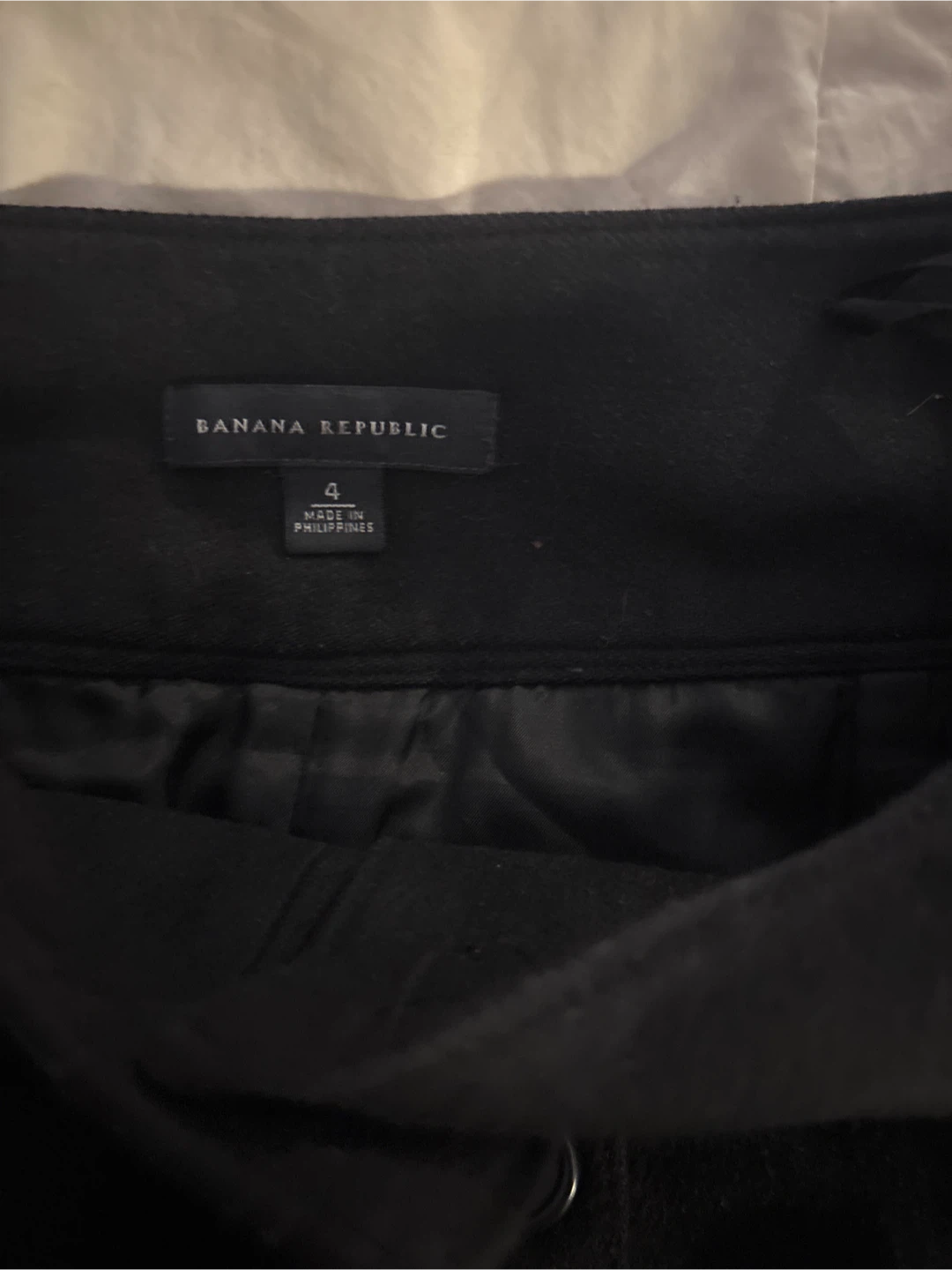 Banana Republic Black Button-Front Skirt - Size 4 - photo 2