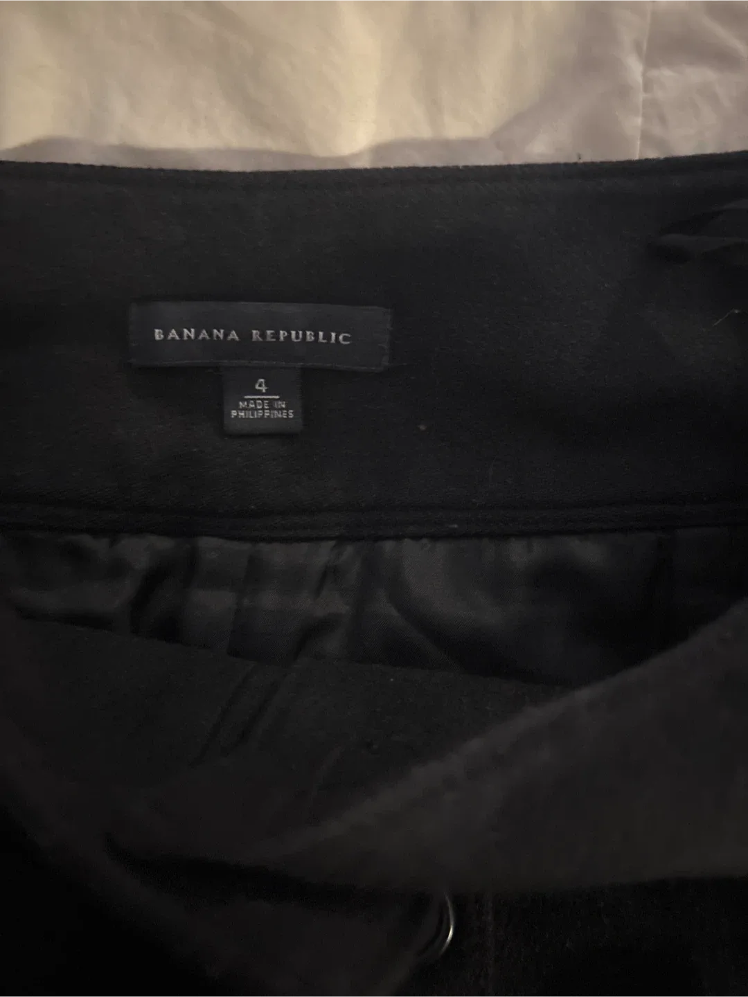 Banana Republic Black Button-Front Skirt - Size 4 image indicator(2)