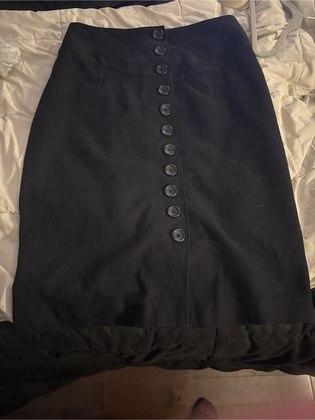 Banana Republic Black Button-Front Skirt - Size 4 - photo 3