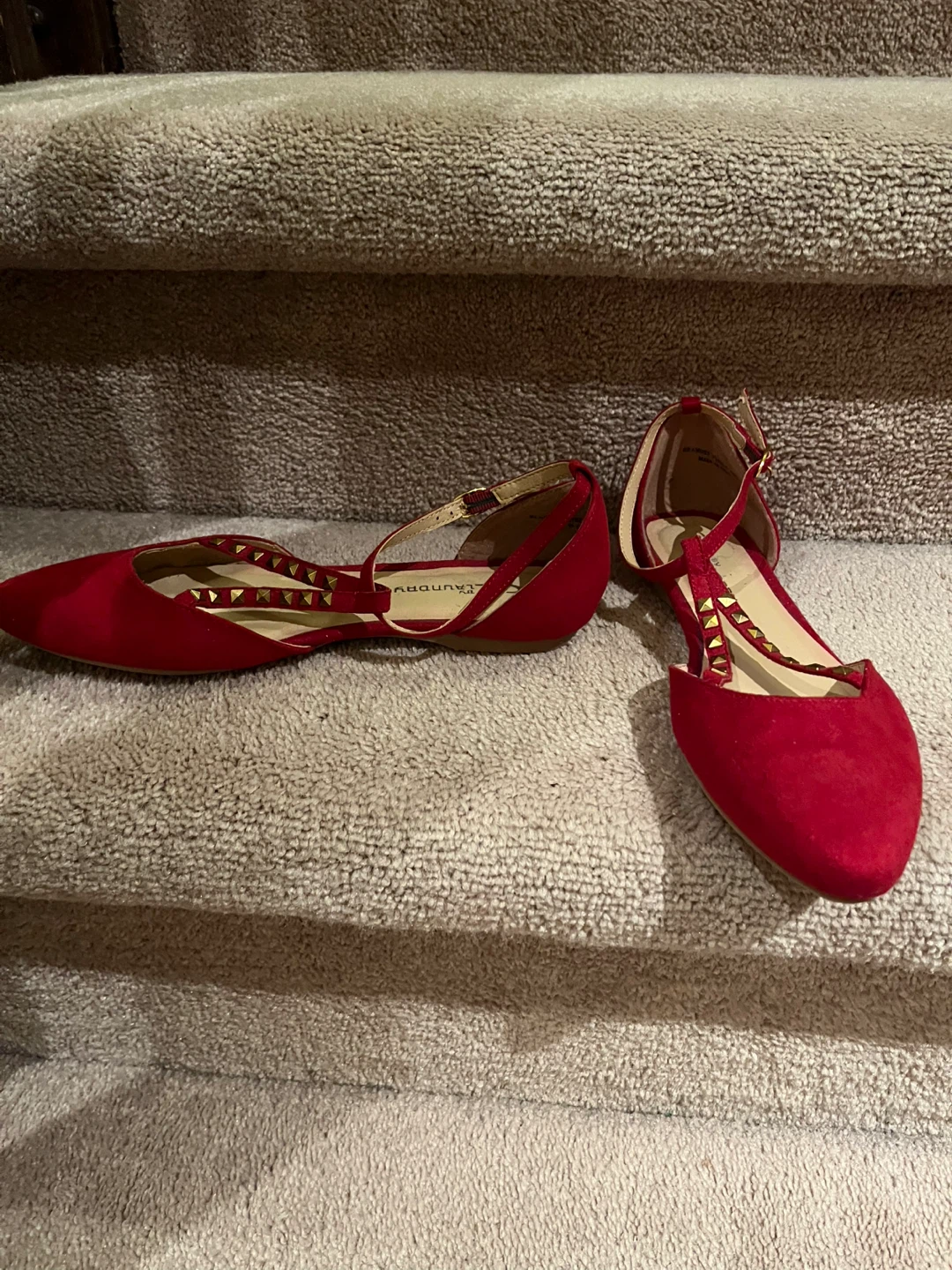 CL by Laundry Red Flats, Size 8 - photo 4