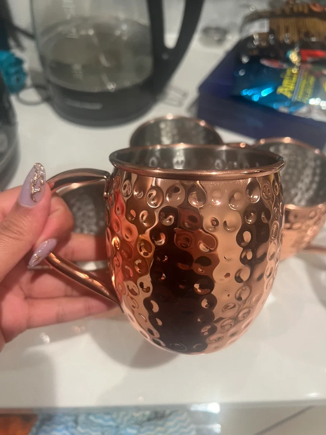 Set of 4 Moscow Mule Copper Mugs image indicator(4)