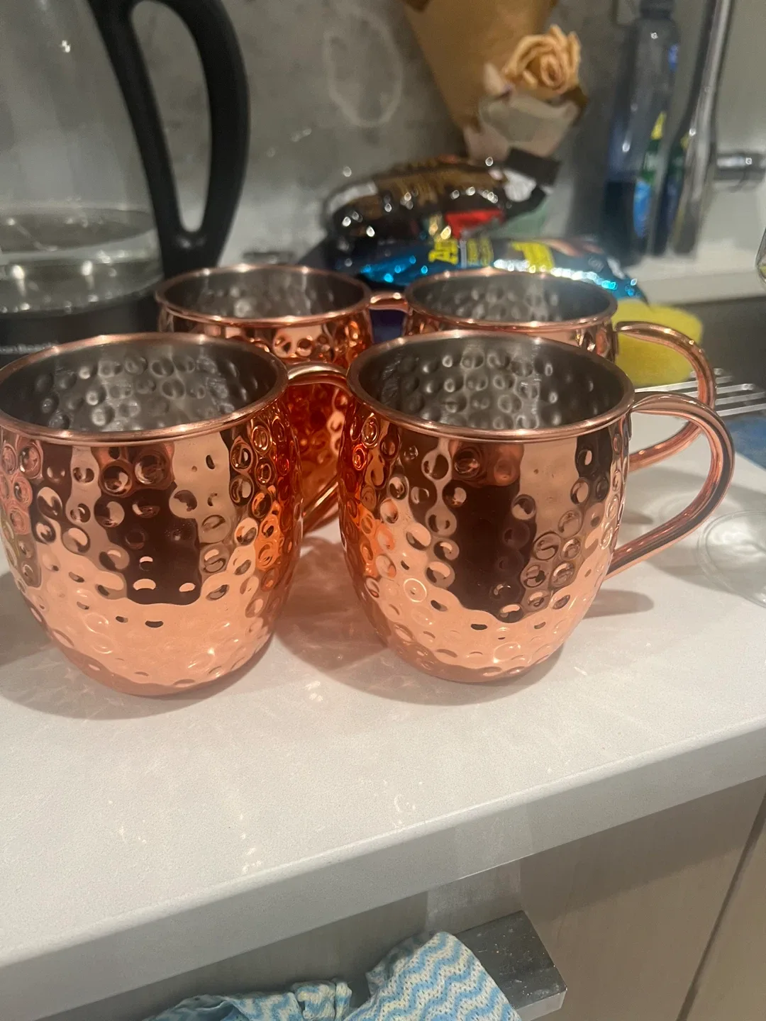 Set of 4 Moscow Mule Copper Mugs thumbnail