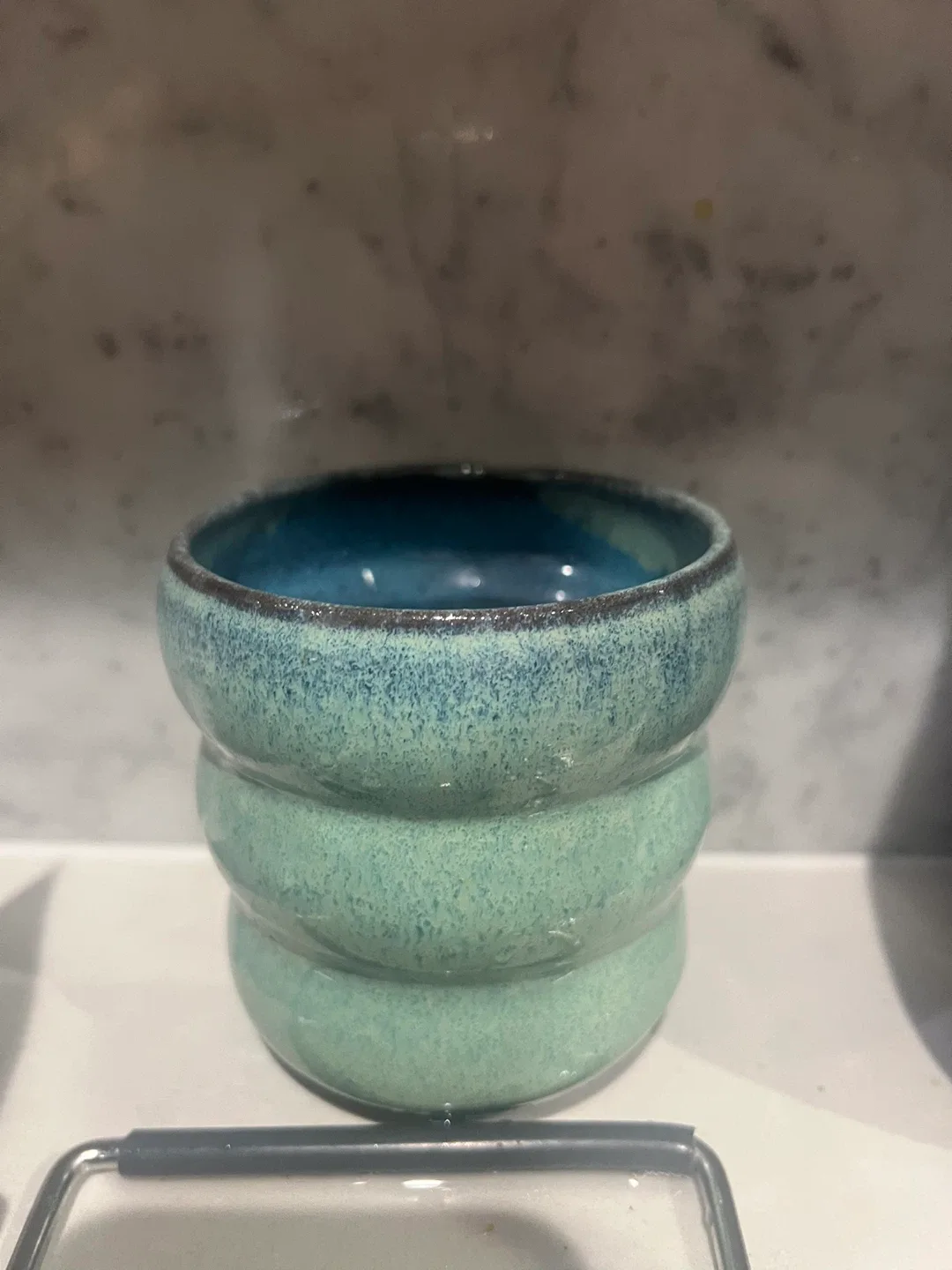 Handmade Ceramic Teal cup thumbnail