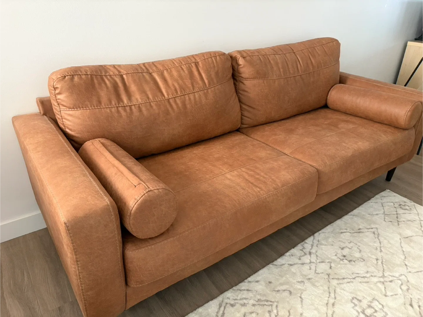Brown Leather Sofa