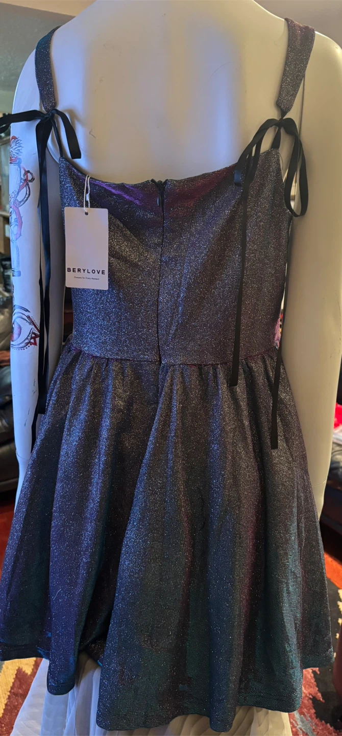 Berylove Iridescent Party Dress - Size L - photo 3