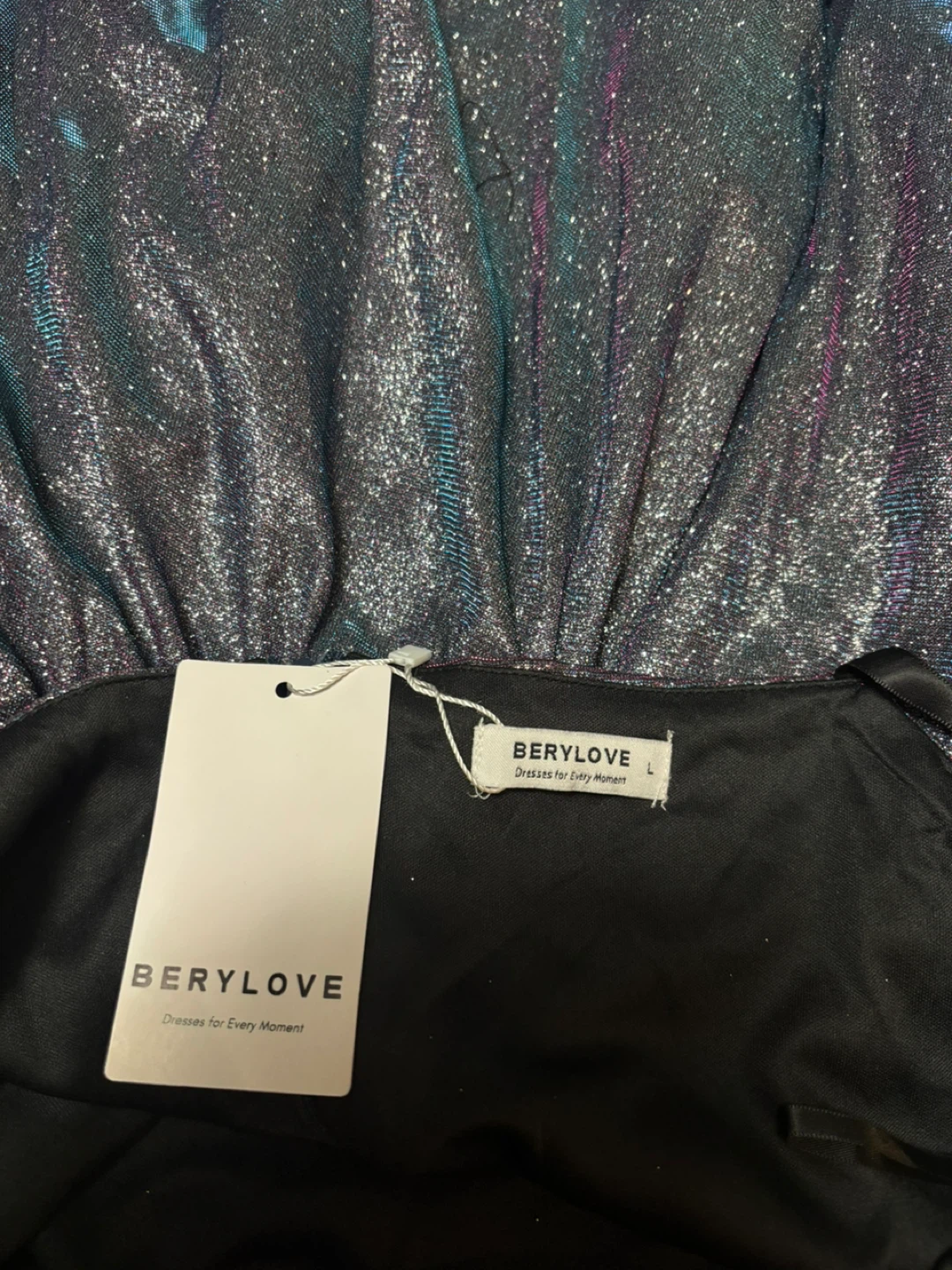 Berylove Iridescent Party Dress - Size L - photo 4