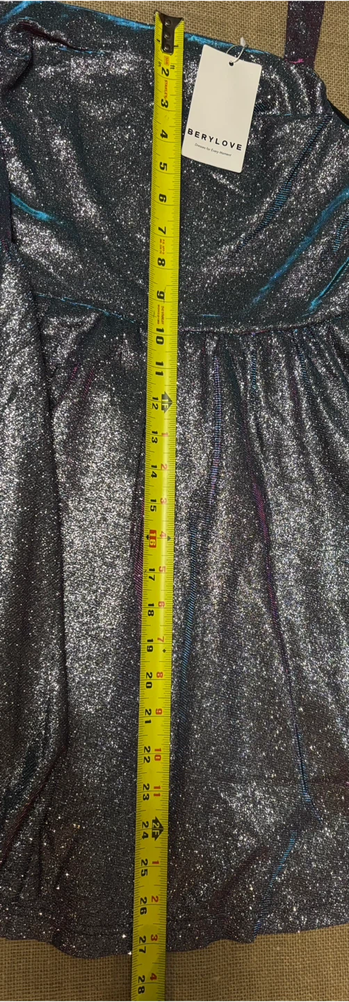 Berylove Iridescent Party Dress - Size L - photo 5