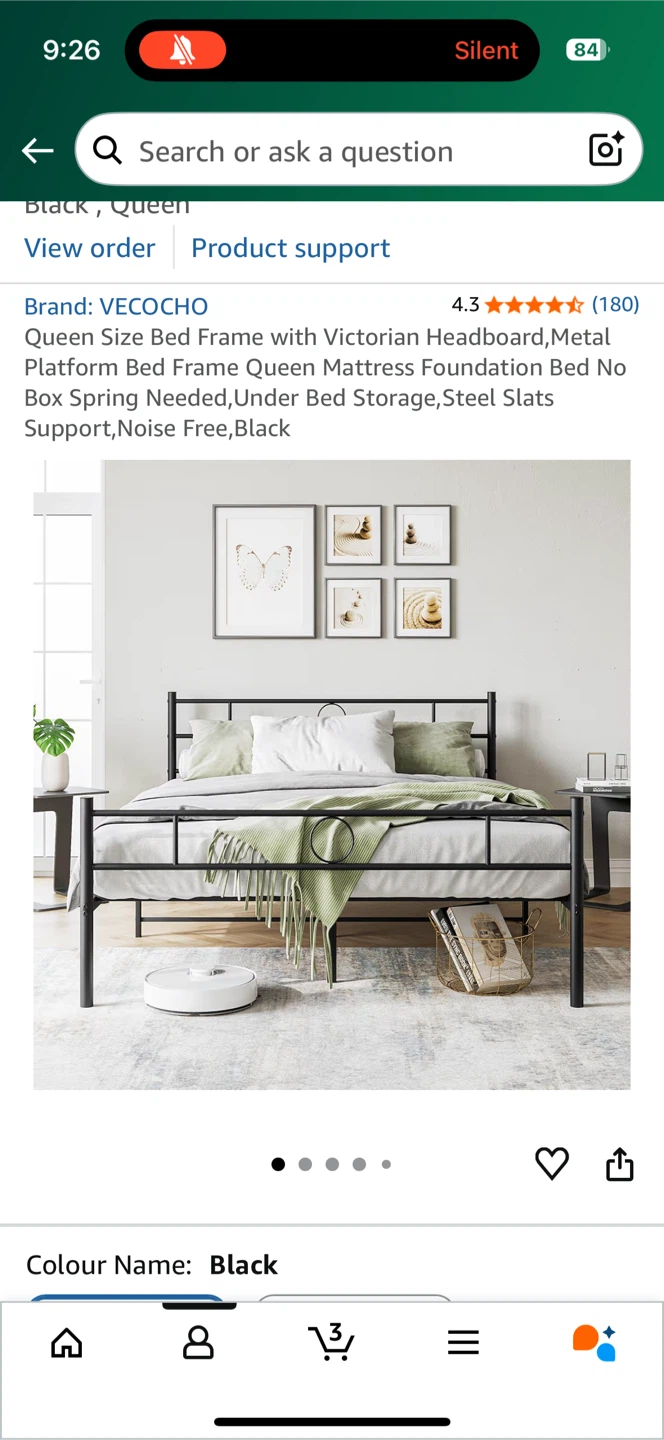Black Queen Bed Frame