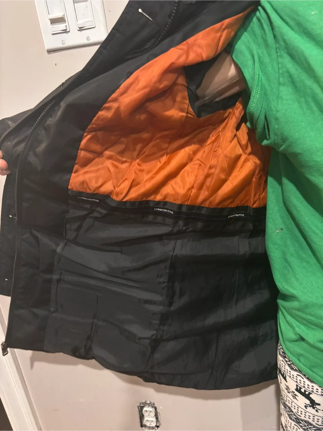 London Fog Black Puffer Coat image indicator(4)