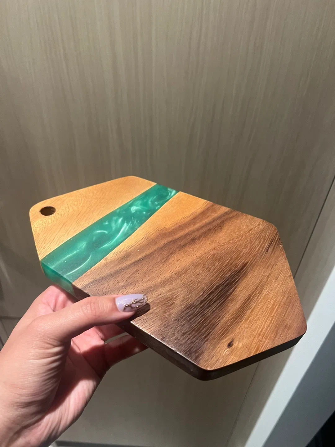 Wood & Green Resin Cheese board thumbnail