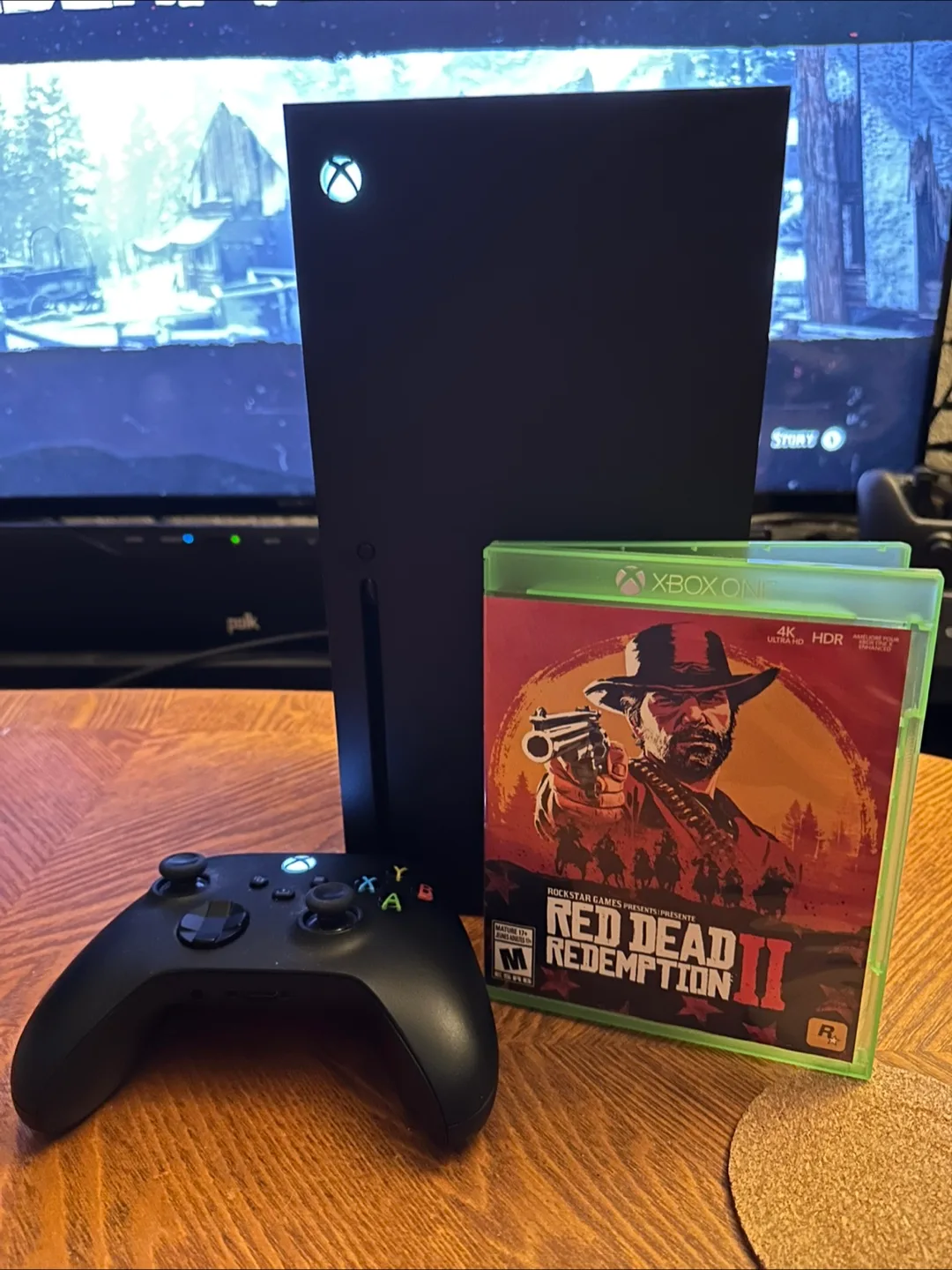 Xbox Series X with GTA V and Red Dead Redemption 2 image indicator(3)