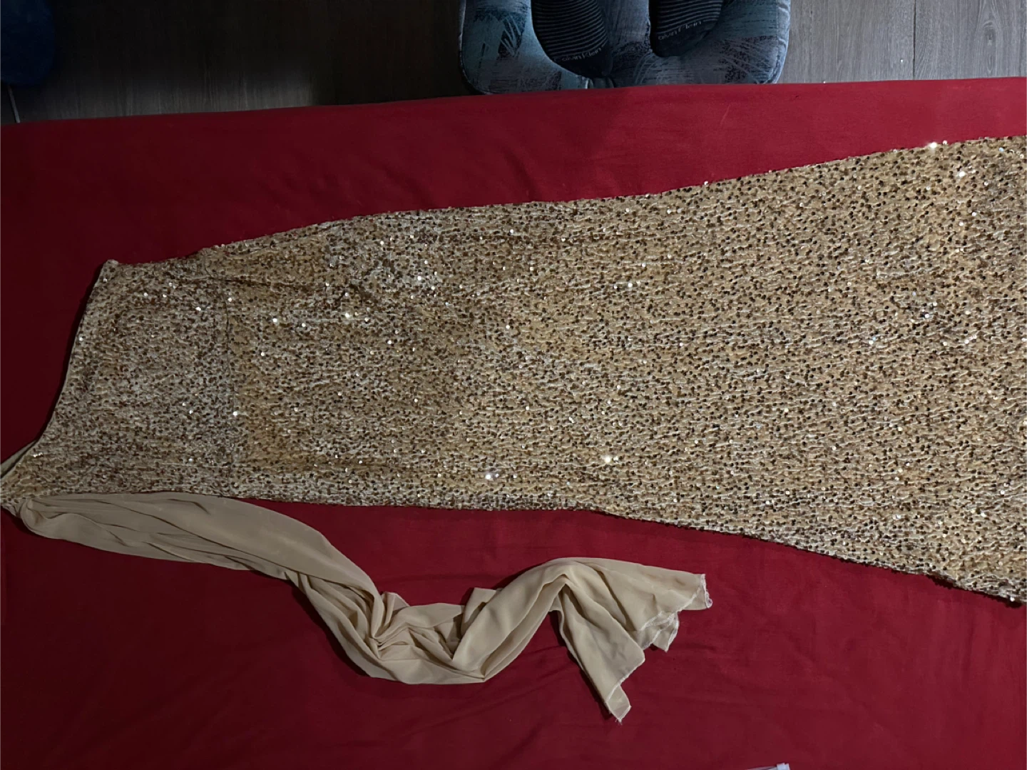 Sequin Gown - Gold - photo 2