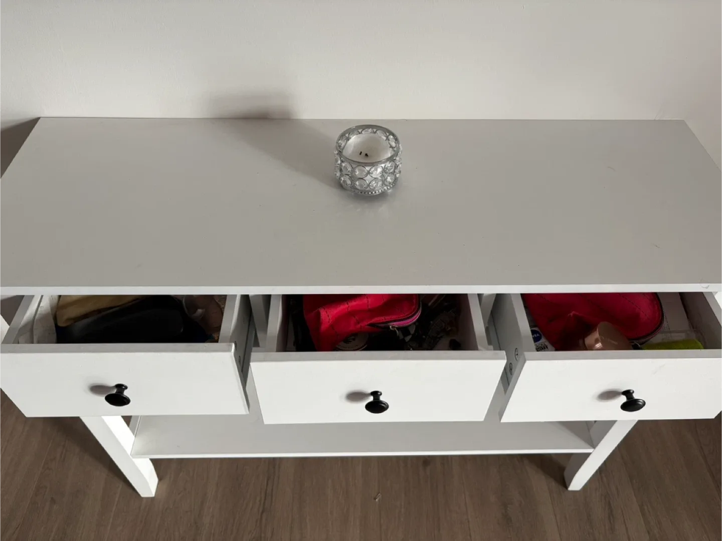 Soges Console Table - White Entryway Table image indicator(2)