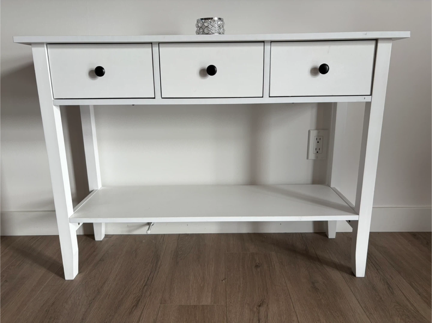 Soges Console Table - White Entryway Table